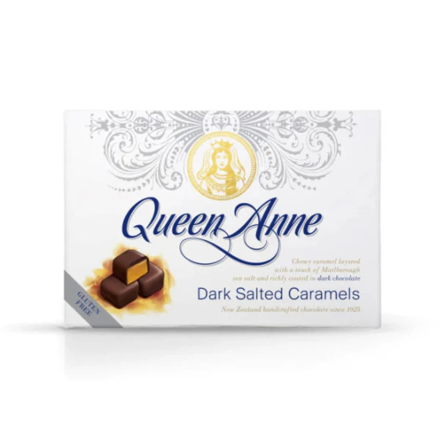 Queen Anne Dark Chocolate Salted Caramels Box 140g