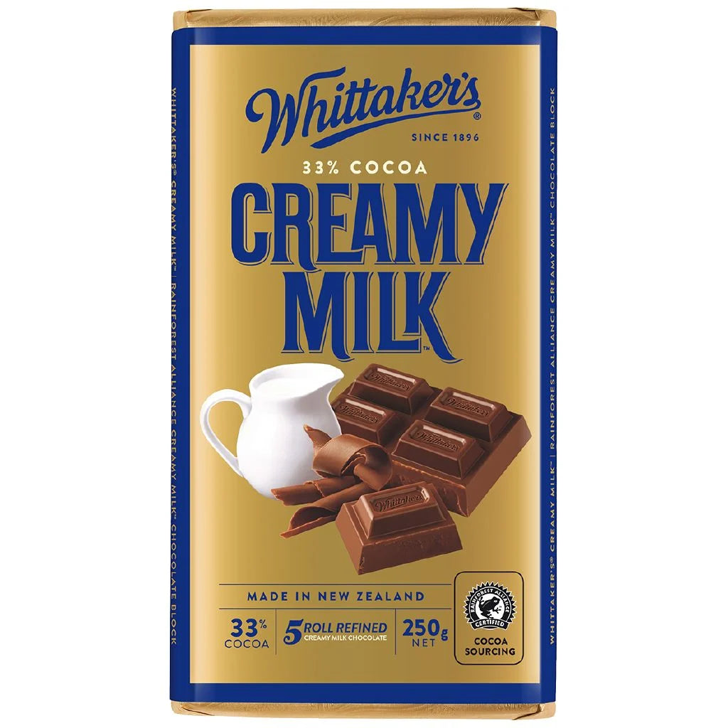 Whittakers Chocolate Block Creamy Milk 250g