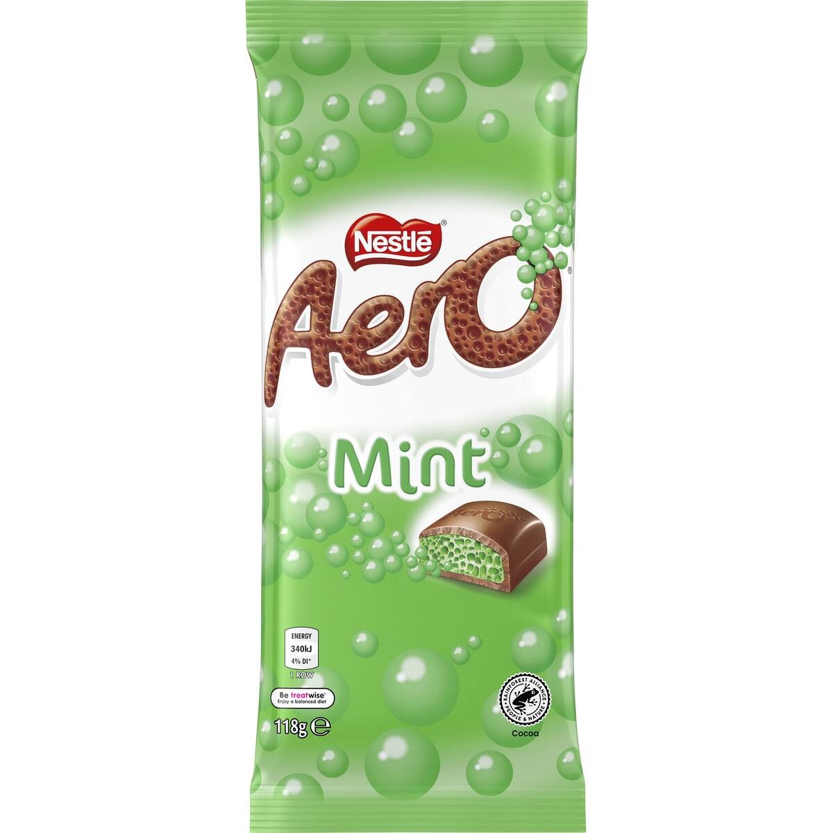Nestle Aero Chocolate Block Peppermint 118g
