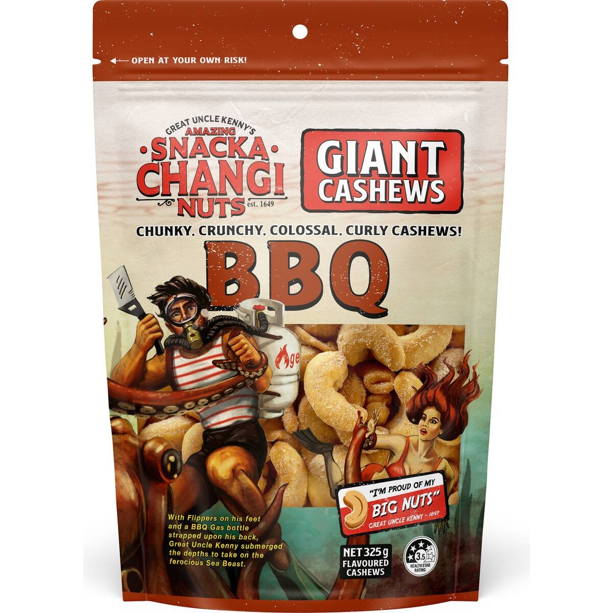 Snackachangi Cashews BBQ 325g