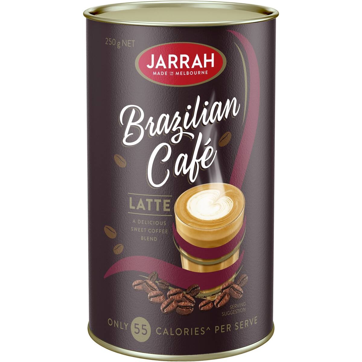 Jarrah Coffee Mix Brazilian Cafe Latte 250g