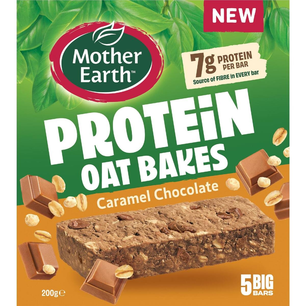 Mother Earth Protein Oat Bakes Caramel Chocolate 200g