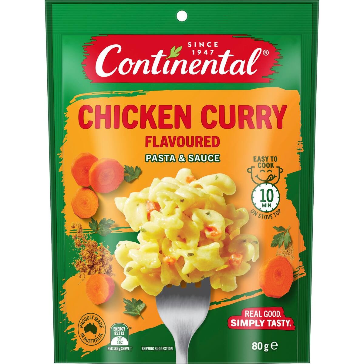 Continental Pasta Chicken Curry 80g