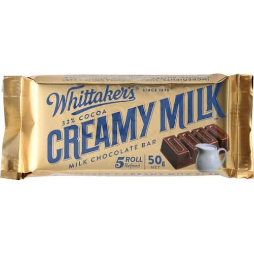 Whittakers Chocolate Slab Creamy Milk 50g