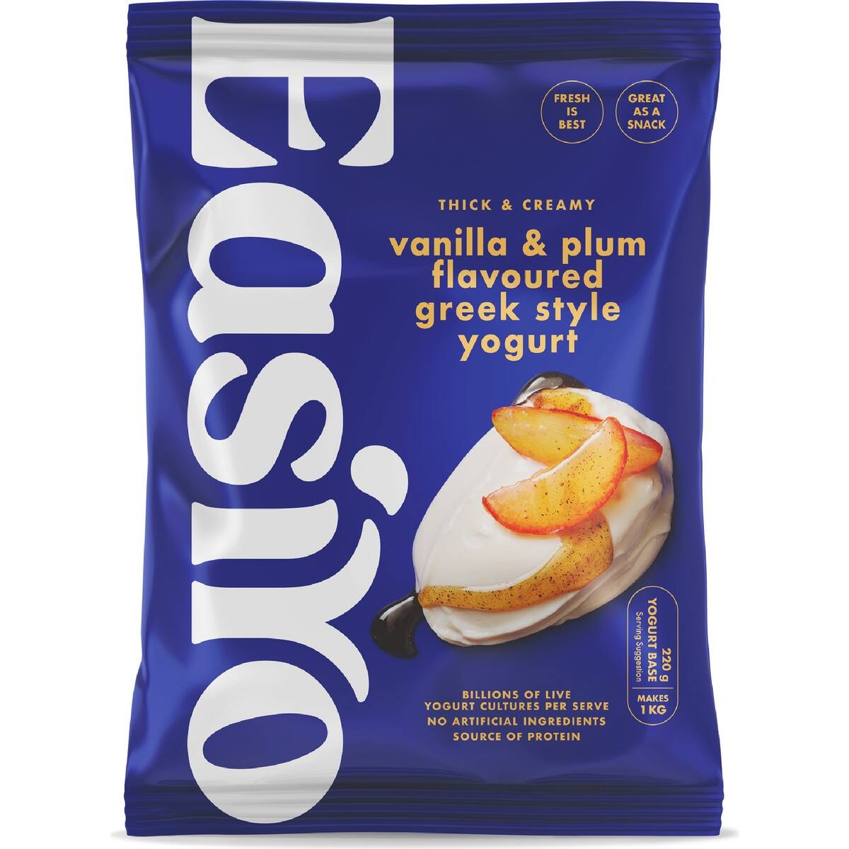 Easiyo Greek Style Vanilla and Plum 220g
