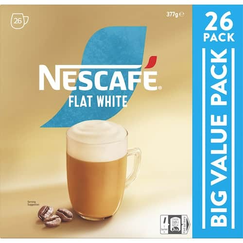 Nescafe Coffee Sachets Flat White 26 pack 377g