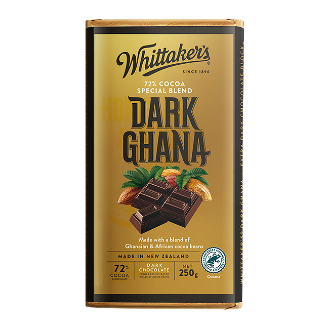 Whittaker’s Dark Ghana Chocolate Block 250g