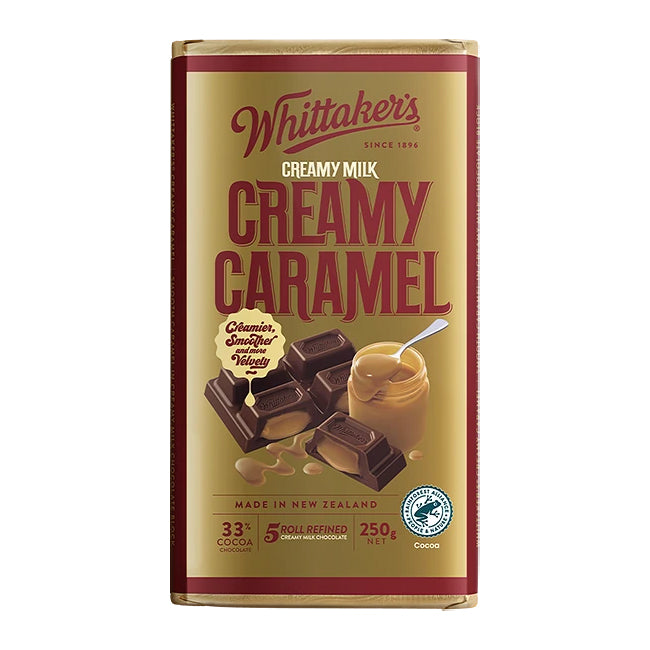 Whittaker’s Creamy Caramel Chocolate Block 250g