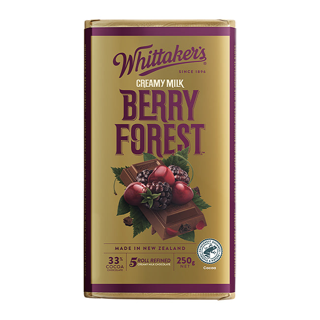 Whittaker’s Berry Forest Creamy Milk Chocolate Block 250g