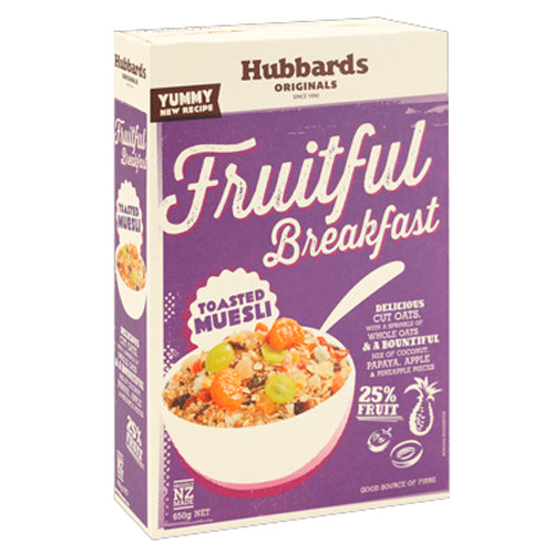 Hubbards Fruitful Breakfast Toasted Muesli 650g