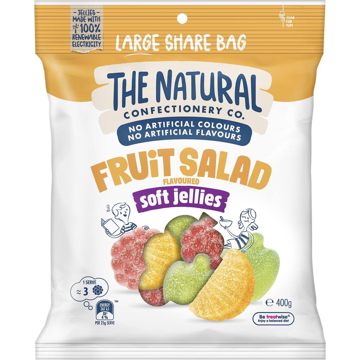 The Natural Confectionery Co. Fruit Salad Share Bag 400g