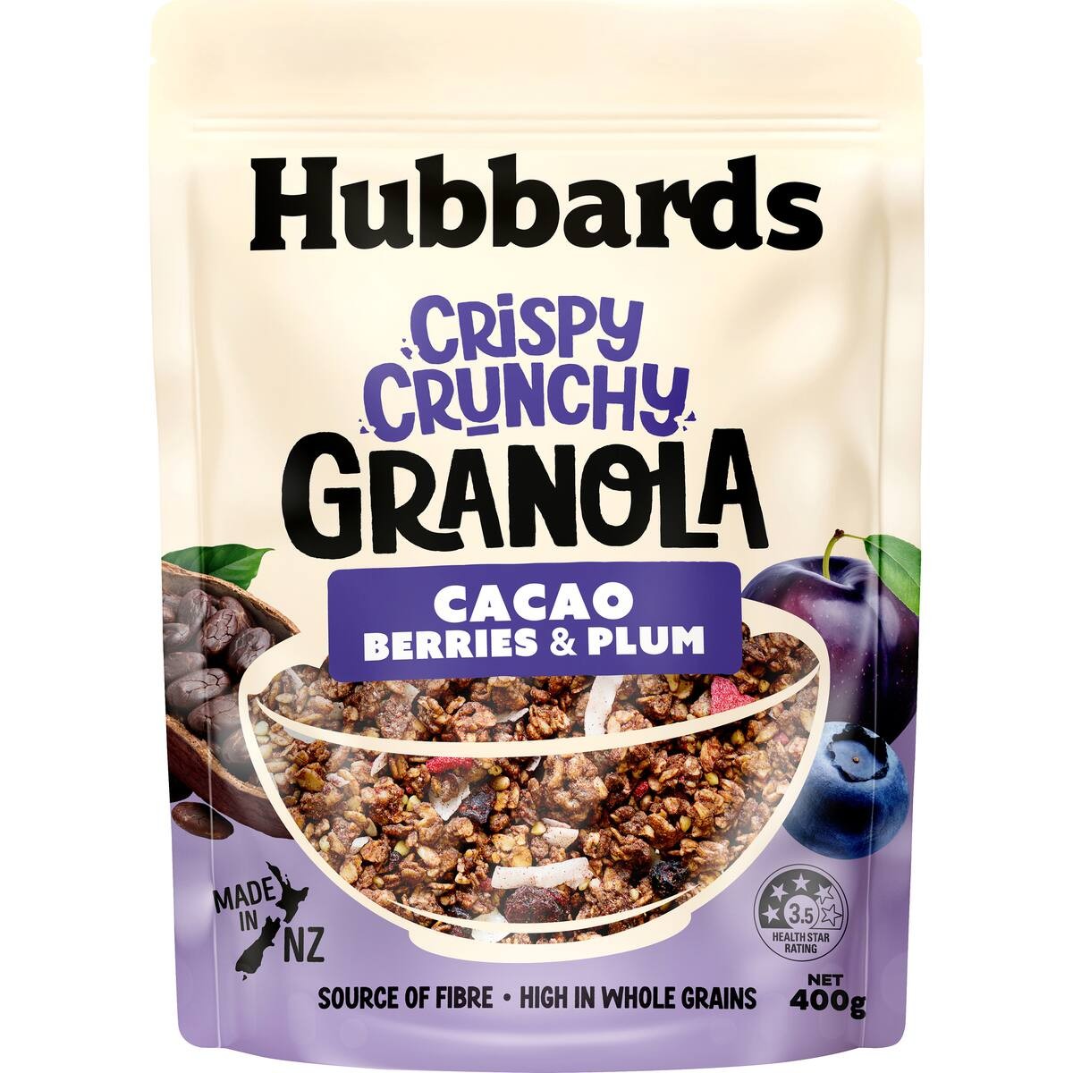 Hubbards Granola Cacao, Berries & Plum 400g