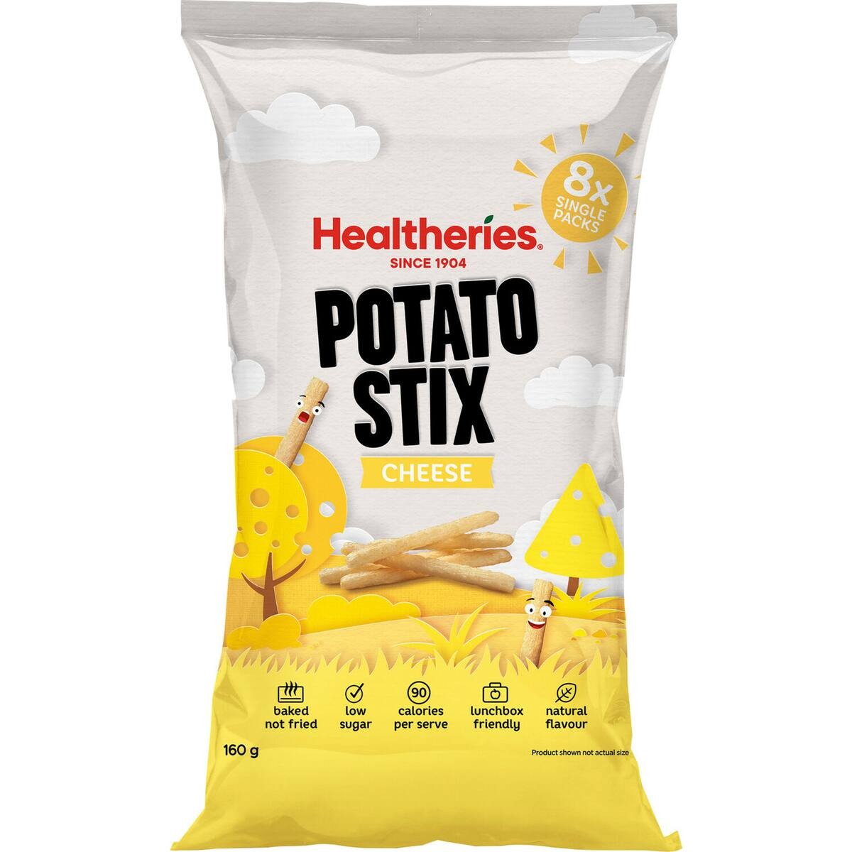Healtheries Potato Stix Cheese 160g Multipack