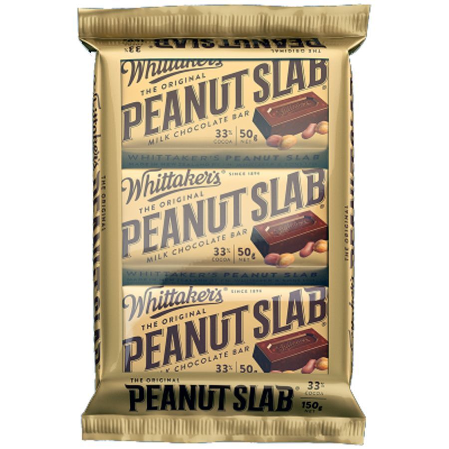 Whittakers 3 Pack Peanut Chocolate Slab