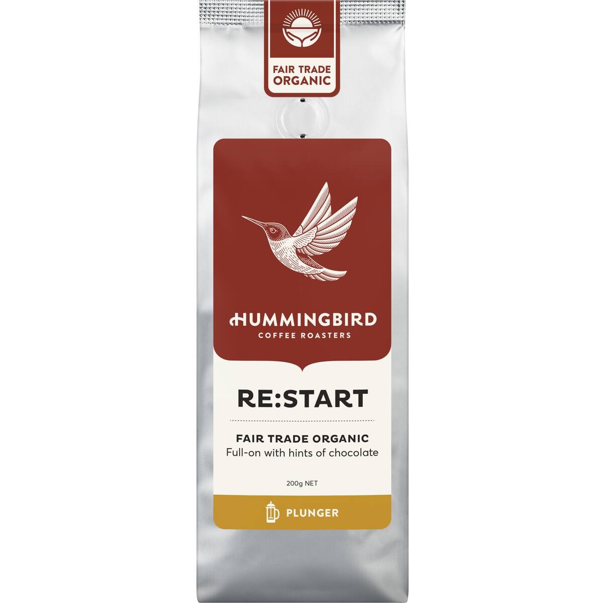 Hummingbird Coffee Plunger Restart 200g