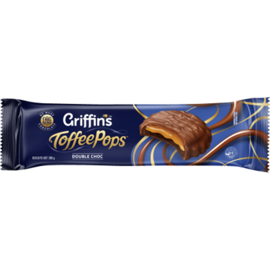 Griffins Toffee Pops Double Choc 200g