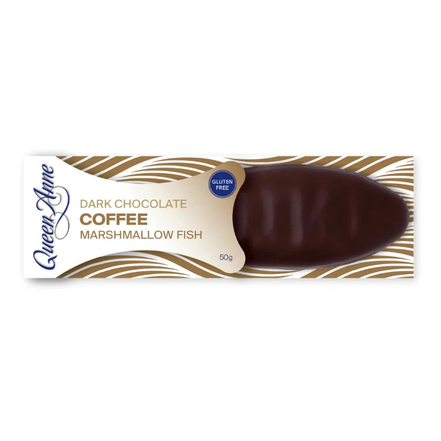 Queen Anne Dark Chocolate Coffee Marshmallow Fish