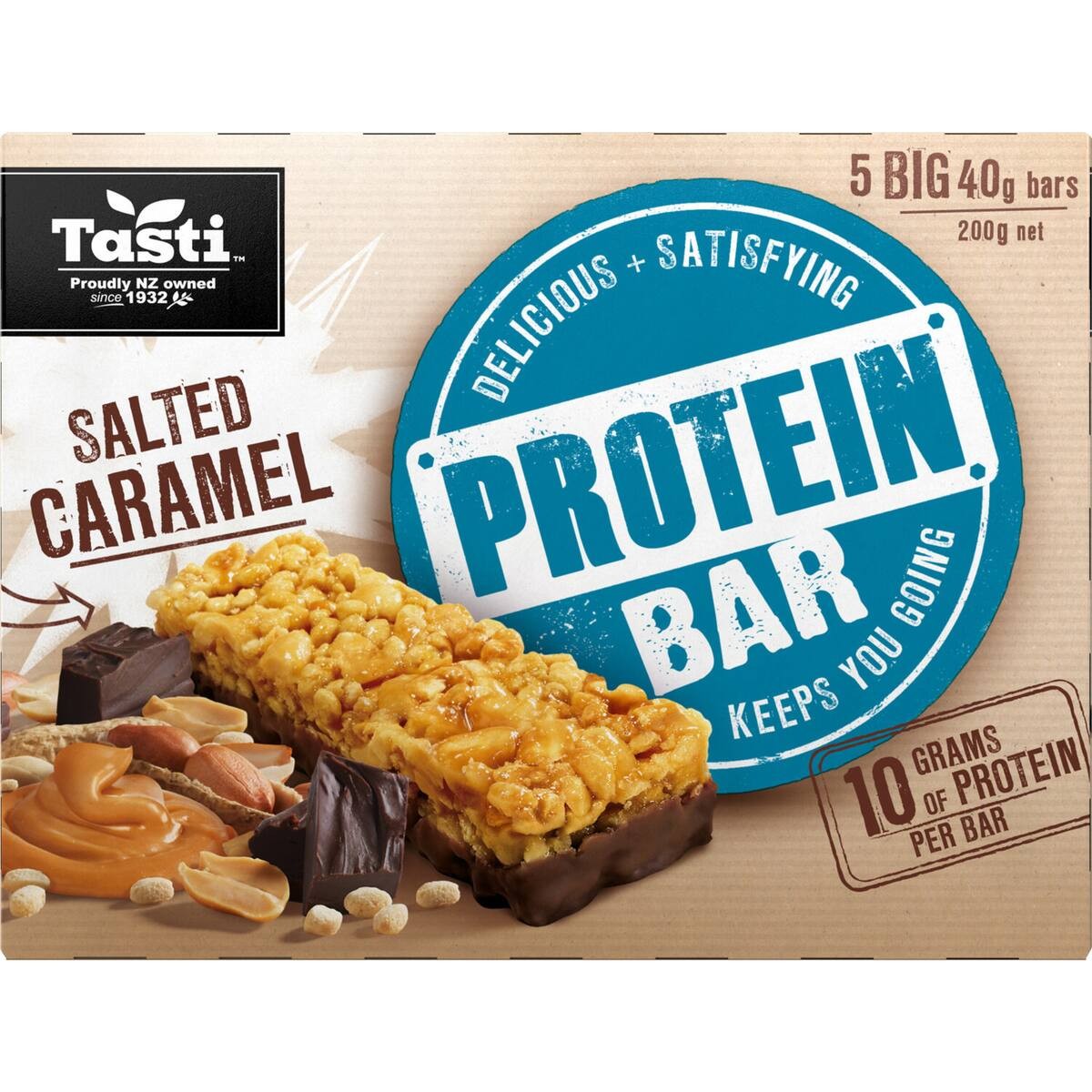 Tasti Protein Bars Salted Caramel 200g