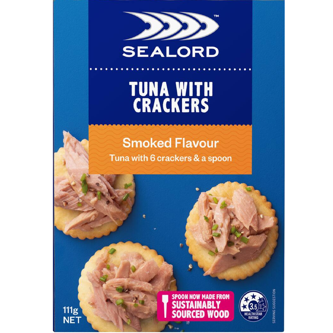 Sealord Tuna & Crackers Smoked Flavour 111g