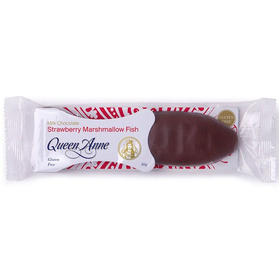 Queen Anne Milk Chocolate Strawberry Marshmallow Fish
