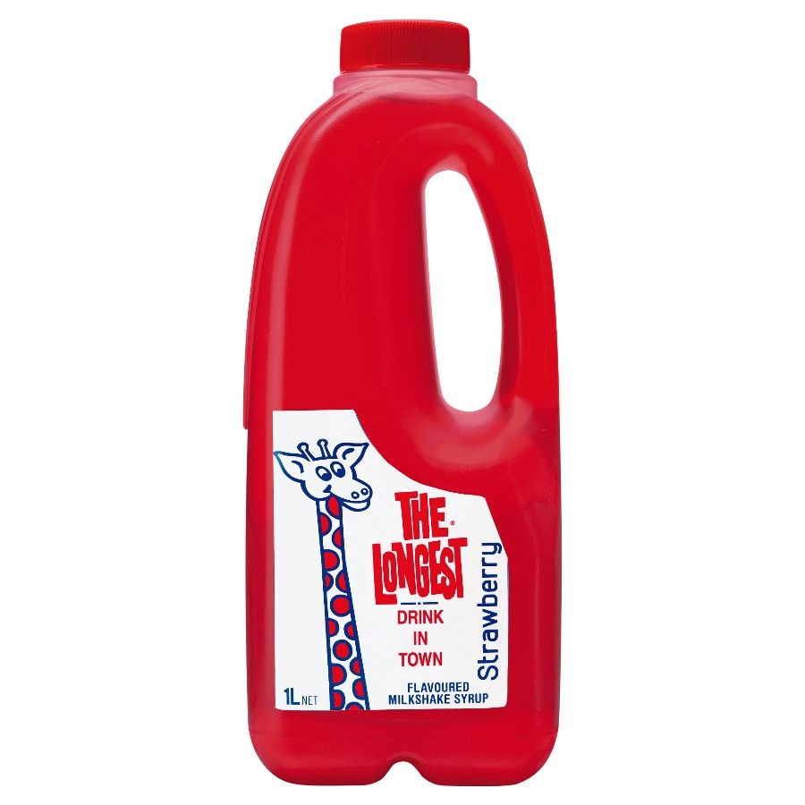 Longest Drink In Town Shake Syrup Strawberry 1L