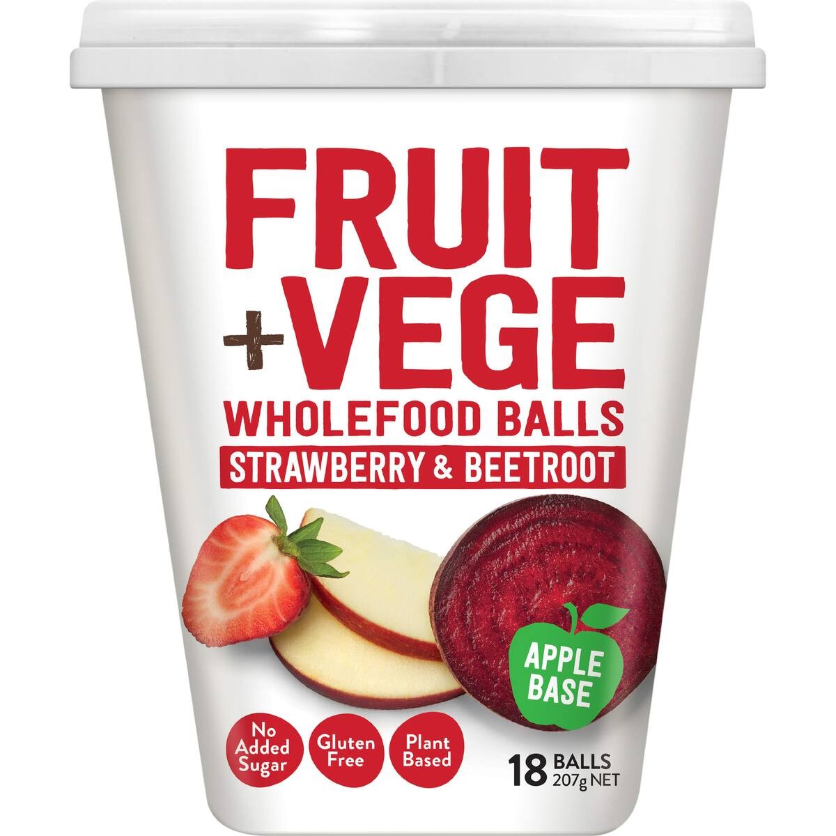 Tasti Fruit + Vege Snack Balls Strawberry & Beetroot 207g