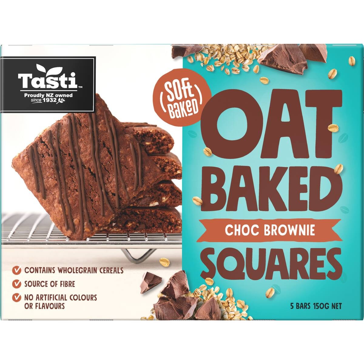 Tasti Oat Baked Squares Choc Brownie 150g