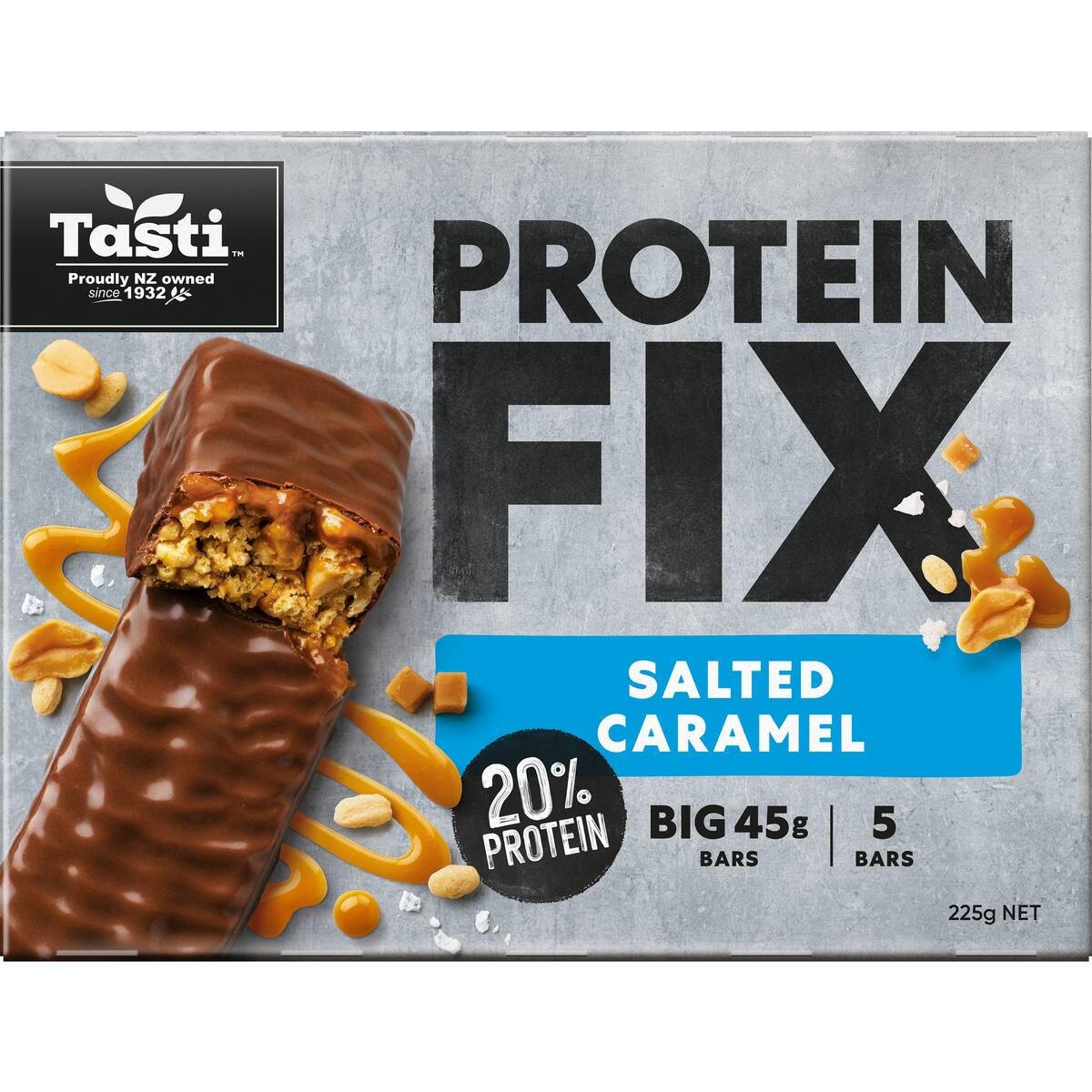 Tasti Protein Fix Bars Salted Caramel 225g