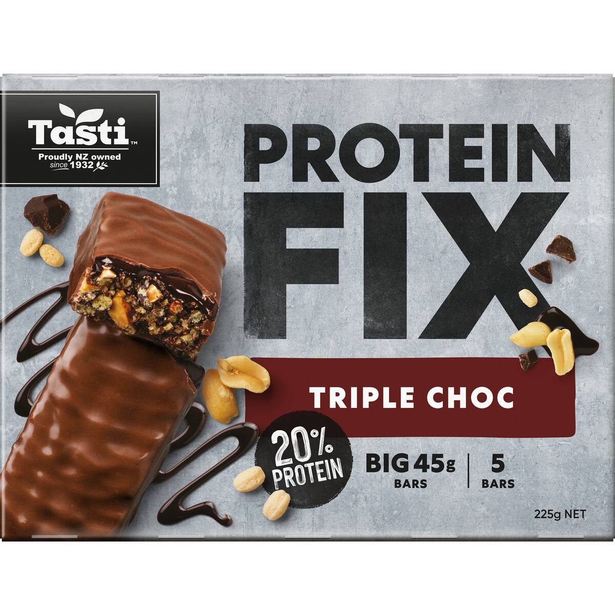 Tasti Protein Fix Bars Triple Choc 225g