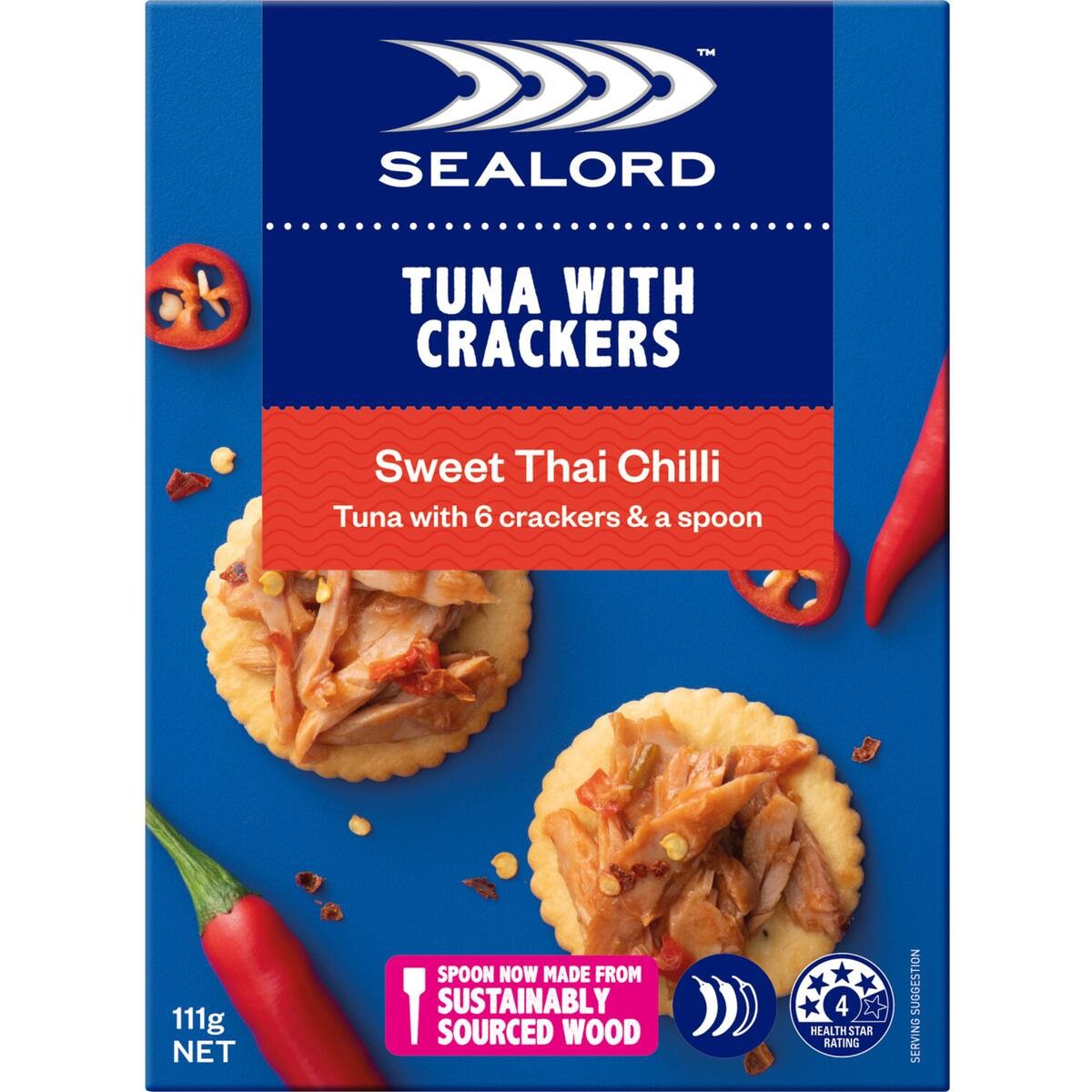Sealord Tuna & Crackers Thai Chilli 111g