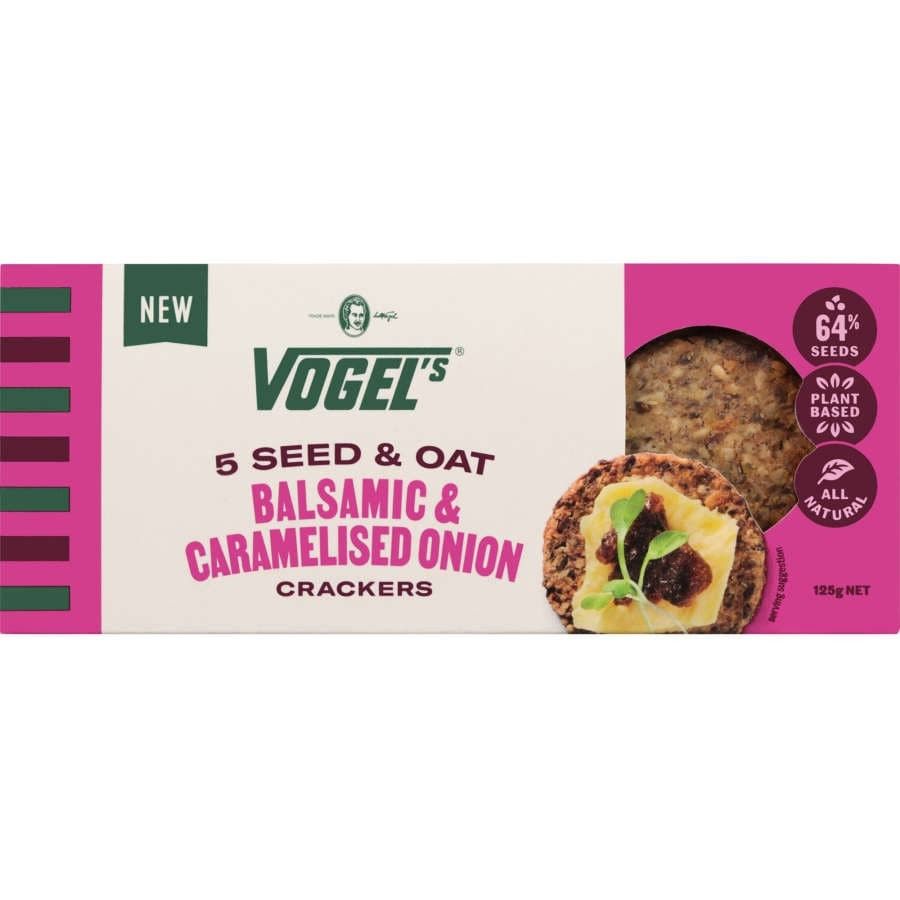 Vogels Crackers Balsamic & Caramelised Onion 125g