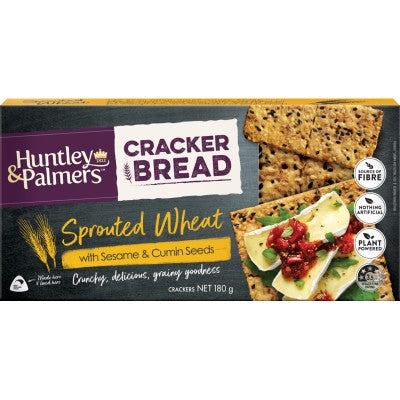 Huntley & Palmers Cracker Bread Sprouted Wheat 180g